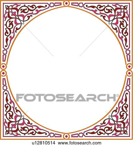 Gold frame with pink leaf copy space View Large Clip Art Graphic Clipart - Gold frame with pink leaf copy space. Fotosearch