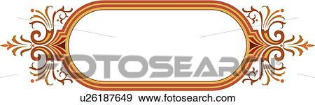 Gold, orange and brown oval Banner header View Large Clip Art Graphic Clip Art - Gold, orange and brown oval Banner header. Fotosearch