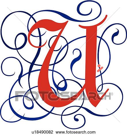 Gothic Capital U View Large Clip Art Graphic Clipart - Gothic Capital U. Fotosearch