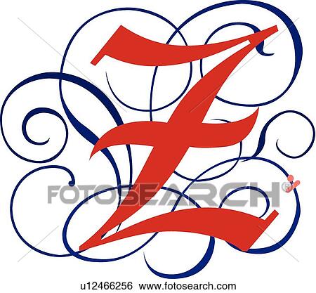 Gothic Capital Z View Large Clip Art Graphic Clip Art - Gothic Capital Z. Fotosearch