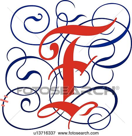 Gothic letter F View Large Clip Art Graphic Clip Art - Gothic letter F. Fotosearch