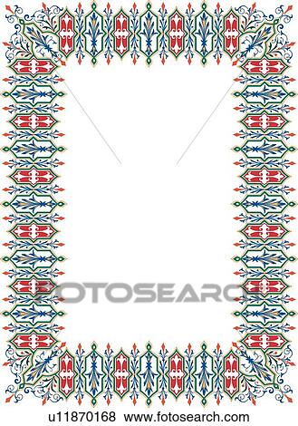 Green and Blue Fancy Border View Large Clip Art Graphic Clip Art - Green and Blue Fancy Border. Fotosearch
