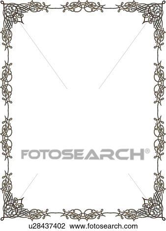Clipart - Green and Brown Border. Fotosearch