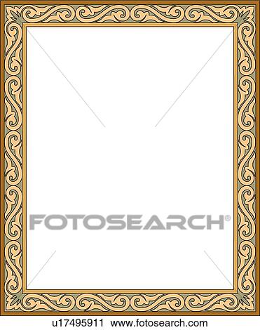 Green and Brown Celtic Border View Large Clip Art Graphic Clipart - Green and Brown Celtic Border. Fotosearch