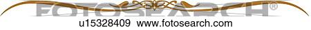 Green and brown Design Ornament header View Large Clip Art Graphic Clip Art - Green and brown Design Ornament header. Fotosearch