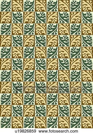 Green and Brown Leaf Background Pattern View Large Clip Art Graphic Clip Art - Green and Brown Leaf Background Pattern. Fotosearch