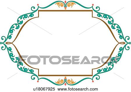 Green and Brown Leaf Frame View Large Clip Art Graphic Clipart - Green and Brown Leaf Frame. Fotosearch