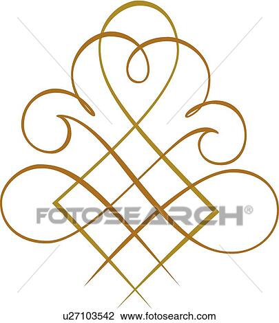 Green and brown line art with squares and loops View Large Clip Art Graphic Clipart - Green and brown line art with squares and loops. Fotosearch