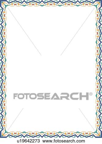 Clipart - Green and Gold Border. Fotosearch