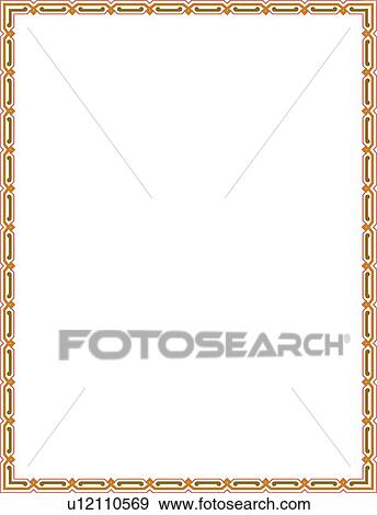 Green and Gold Modern Border View Large Clip Art Graphic Clip Art - Green and Gold Modern Border. Fotosearch