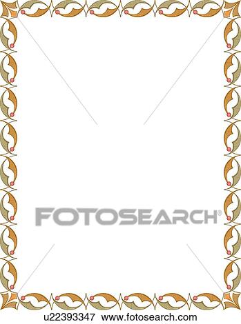 Green and Gold Modern Border View Large Clip Art Graphic Clip Art - Green and Gold Modern Border. Fotosearch
