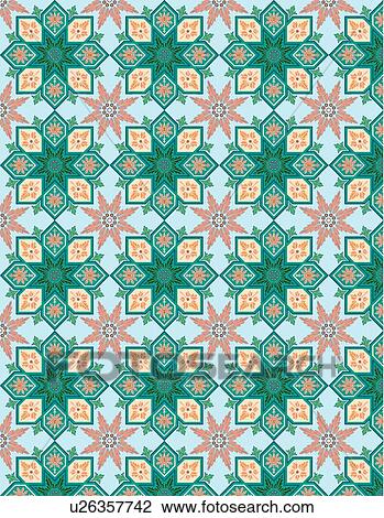 Clipart - Green and pink star background pattern. Fotosearch