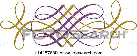 Green and purple loops and lines View Large Clip Art Graphic Clipart - Green and purple loops and lines. Fotosearch