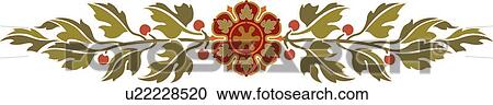 Clipart - Green and Red Header. Fotosearch