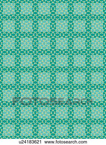 Clipart - Green and Tan Diamond Background Pattern. Fotosearch