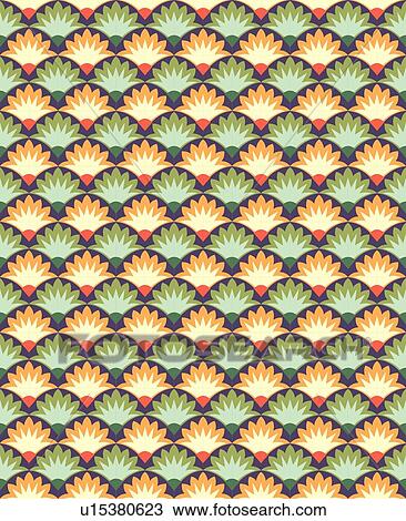Green and Tan Fan Background Pattern View Large Clip Art Graphic Clipart - Green and Tan Fan Background Pattern. Fotosearch