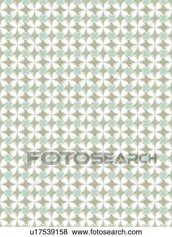 Green and White Repeating Pattern Background View Large Clip Art Graphic Clip Art - Green and White Repeating Pattern Background. Fotosearch