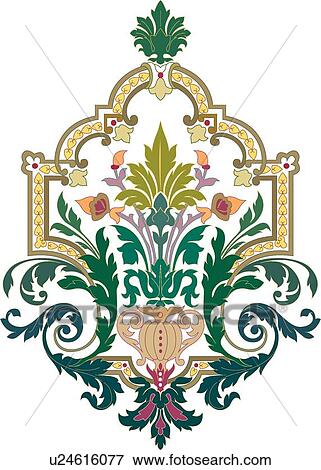 Green and yellow Design Ornament View Large Clip Art Graphic Clip Art - Green and yellow Design Ornament. Fotosearch