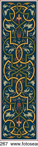Green and Yellow Floral Pattern on Rectangular Vertical Design Ornament View Large Clip Art Graphic Clip Art - Green and Yellow Floral Pattern on Rectangular Vertical Design Ornament. Fotosearch