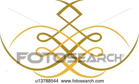 Green and yellow loop design View Large Clip Art Graphic Clipart - Green and yellow loop design . Fotosearch