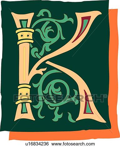 Green background letter K View Large Clip Art Graphic Clip Art - Green background letter K. Fotosearch
