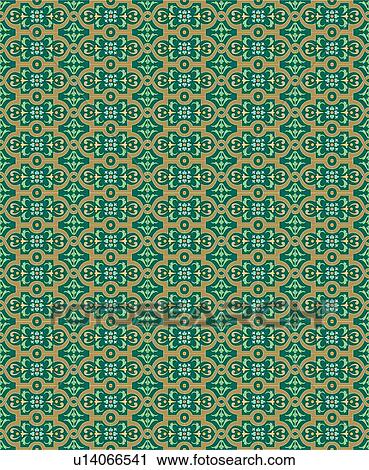Clipart - Green Background Pattern. Fotosearch