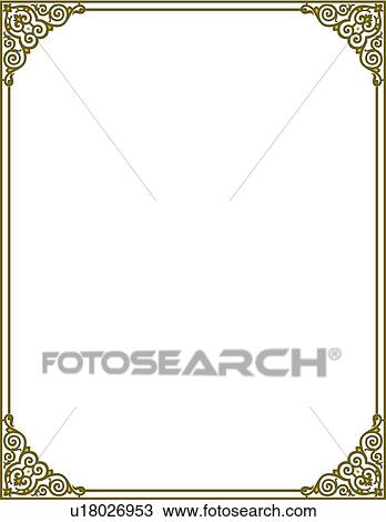 Green Border View Large Clip Art Graphic Clipart - Green Border. Fotosearch