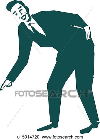 Clipart - Green businessman . Fotosearch