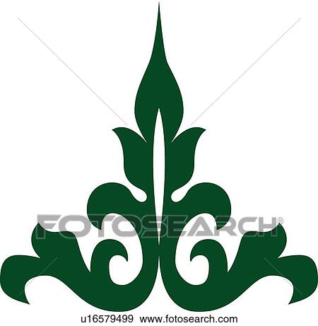 Clip Art - Green design . Fotosearch