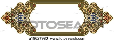 Green detailed frame with copy space View Large Clip Art Graphic Clipart - Green detailed frame with copy space. Fotosearch