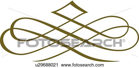 Green fancy loops View Large Clip Art Graphic Clipart - Green fancy loops. Fotosearch