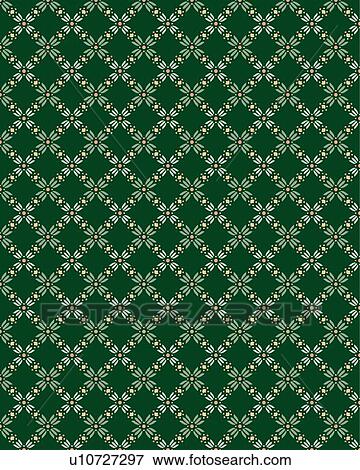 Green Floral Background Pattern View Large Clip Art Graphic Clip Art - Green Floral Background Pattern. Fotosearch