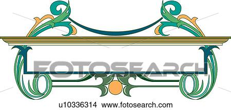 Green Floral Frame View Large Clip Art Graphic Clipart - Green Floral Frame. Fotosearch