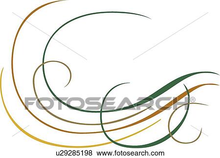 Green, Gold and Brown Printer Ornament View Large Clip Art Graphic Clip Art - Green, Gold and Brown Printer Ornament. Fotosearch