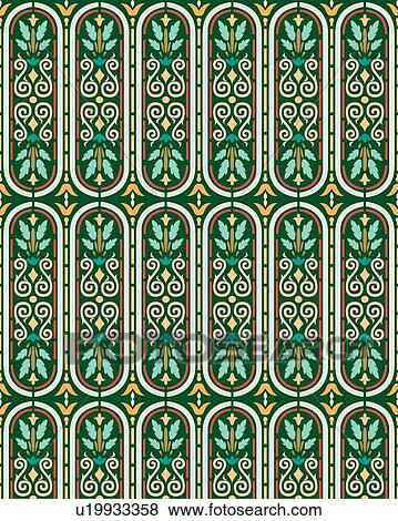 Green leaf and oval background pattern View Large Clip Art Graphic Clip Art - Green leaf and oval background pattern. Fotosearch