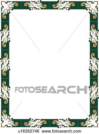 Green Leaf Border View Large Clip Art Graphic Clip Art - Green Leaf Border. Fotosearch