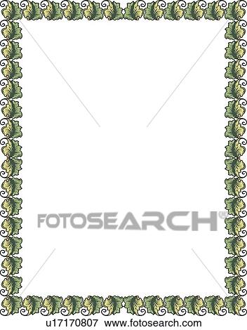 Green Leaf Border View Large Clip Art Graphic Clip Art - Green Leaf Border. Fotosearch