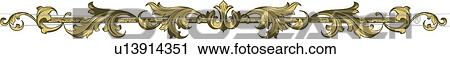 Green leaf horizontal Design Ornament View Large Clip Art Graphic Clipart - Green leaf horizontal Design Ornament. Fotosearch