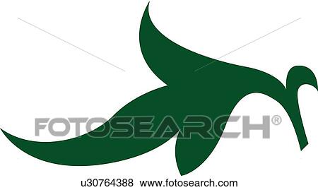 Clip Art - Green leaf illustration. Fotosearch