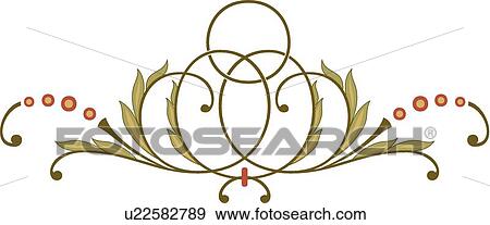 Green leaf, red and orange circle Design Ornament View Large Clip Art Graphic Clip Art - Green leaf, red and orange circle Design Ornament. Fotosearch