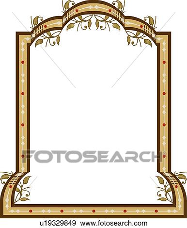 Green leaves and brown frame View Large Clip Art Graphic Clip Art - Green leaves and brown frame. Fotosearch