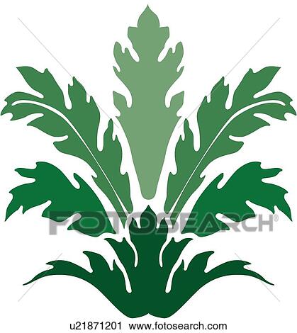 Clipart - Green leaves. Fotosearch