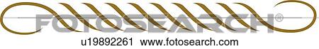 Clipart - Green line Design Ornament. Fotosearch