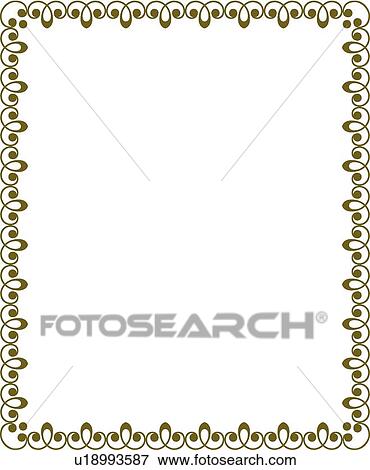 Green Loop Border View Large Clip Art Graphic Clip Art - Green Loop Border. Fotosearch