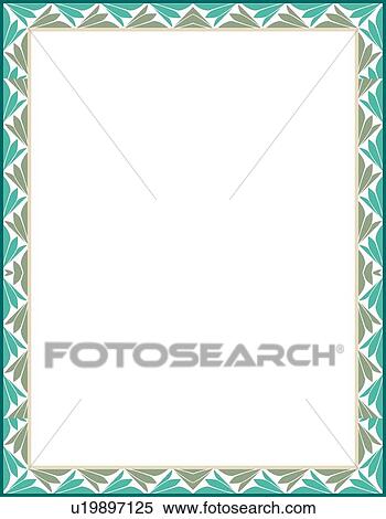 Green Modern Border View Large Clip Art Graphic Clipart - Green Modern Border. Fotosearch