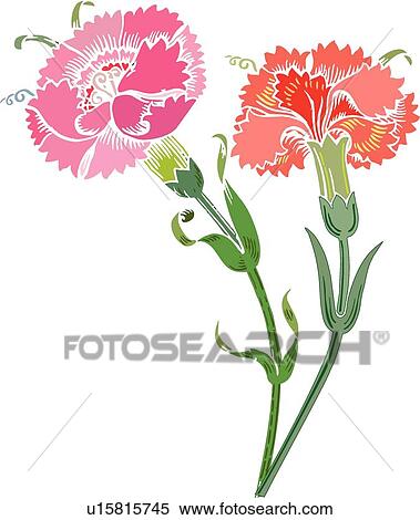 Green, pink and orange flower Design Ornament View Large Clip Art Graphic Clipart - Green, pink and orange flower Design Ornament. Fotosearch