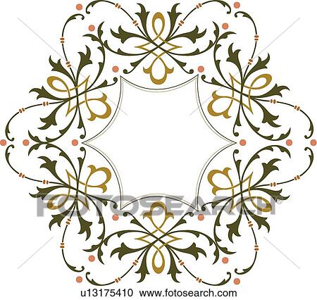 Green Star Frame View Large Clip Art Graphic Clipart - Green Star Frame. Fotosearch