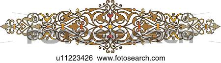 Green, yellow and red horizontal Design Ornament View Large Clip Art Graphic Clip Art - Green, yellow and red horizontal Design Ornament. Fotosearch