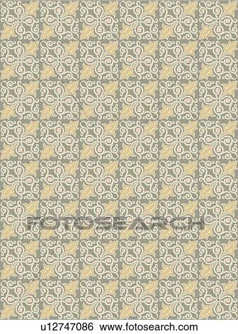 Clip Art - Grey and Cream Background Pattern. Fotosearch