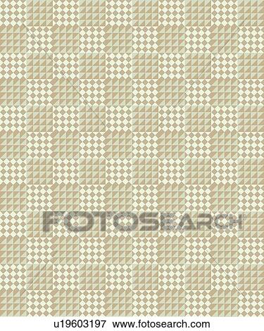 Clip Art - Grey and Cream Retro Background Pattern. Fotosearch